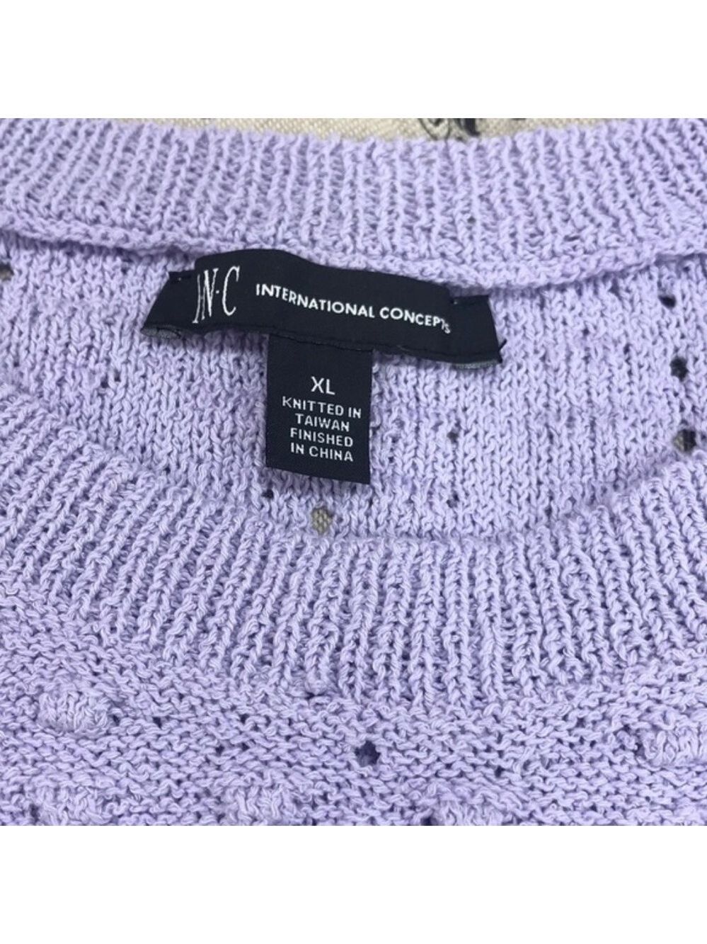 I.N.C Popcorn Stitch Ruffle Sweater - Picture 3 of 6